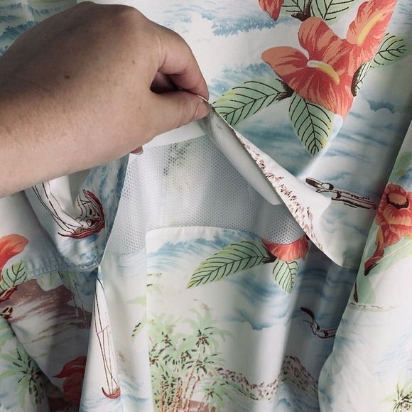 Faherty All Day Air UPF Button-Up Shirt Mens Size 2XL Tropical Breeze NWT $158 - Picture 14 of 15